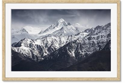 Picture of Snow Mountain with Blue Sky