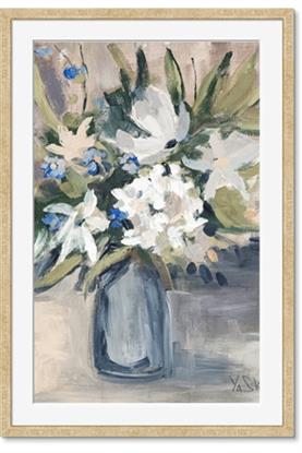 Picture of Bouquet in Blue Vase
