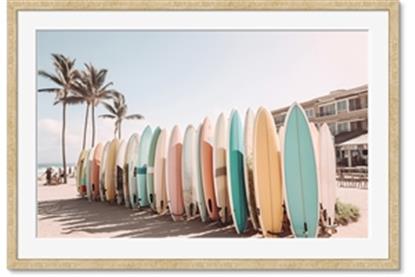Picture of Surfboards in the Sand