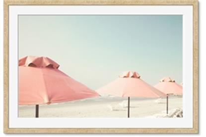 Picture of Pink Beach Umbrellas