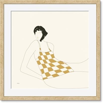 Picture of Lady in Squares