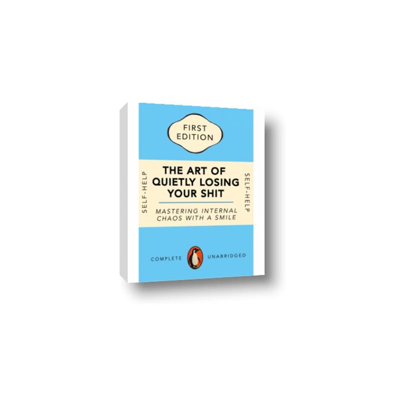 Picture of The Art of Shit Losing Typography Poster _GroupedProduct_Rectangle_Portrait_Canvas_