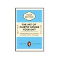 Picture of The Art of Shit Losing Typography Poster _GroupedProduct_Rectangle_Portrait_Canvas_Framed_