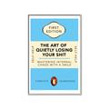 Picture of The Art of Shit Losing Typography Poster _GroupedProduct_Rectangle_Portrait_Canvas_Framed_