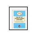Picture of The Art of Shit Losing Typography Poster _GroupedProduct_Rectangle_Portrait_Framed_Matted_
