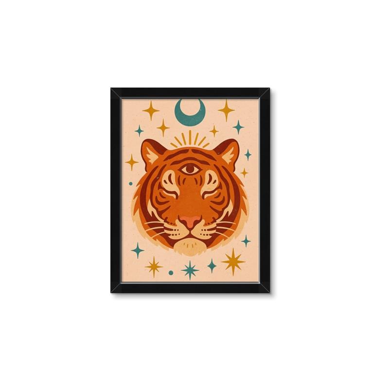 Picture of The third eye tiger _GroupedProduct_Rectangle_Portrait_Framed_Matted_