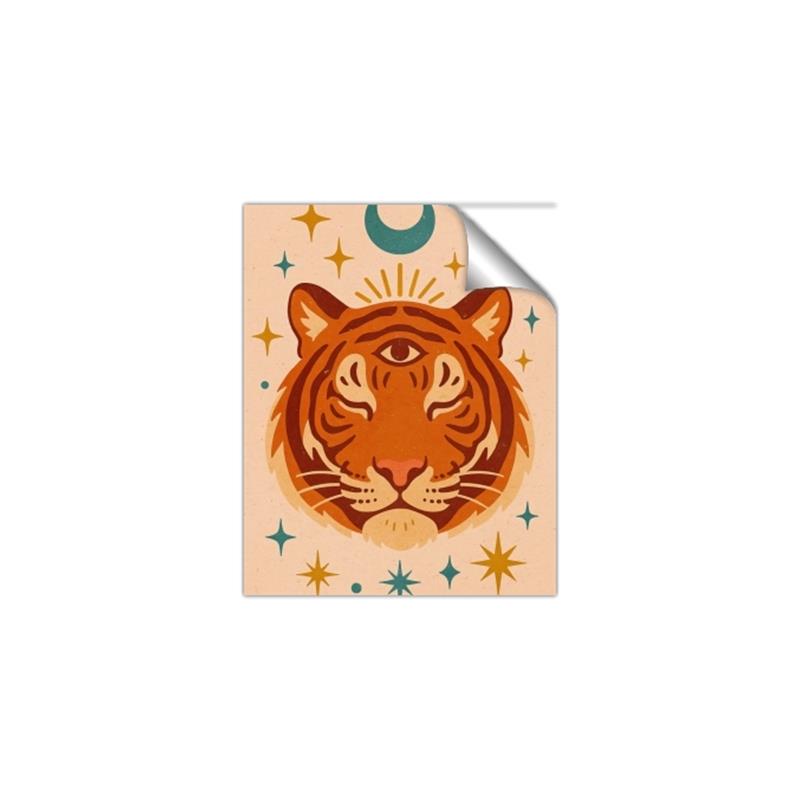 Picture of The third eye tiger _GroupedProduct_Rectangle_Portrait_Unframed_Print_Only_