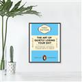 Picture of The Art of Shit Losing Typography Poster _GroupedProduct_Rectangle_Portrait_Canvas_Framed_