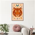 Picture of The third eye tiger _GroupedProduct_Rectangle_Portrait_Canvas_Framed_