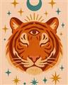 Picture of The third eye tiger _GroupedProduct_Rectangle_Portrait_Unframed_Print_Only_