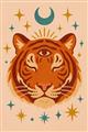 Picture of The third eye tiger _GroupedProduct_Rectangle_Portrait_Unframed_Print_Only_