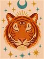 Picture of The third eye tiger _GroupedProduct_Rectangle_Portrait_Unframed_Print_Only_