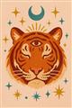 Picture of The third eye tiger _GroupedProduct_Rectangle_Portrait_Unframed_Print_Only_