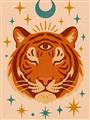 Picture of The third eye tiger _GroupedProduct_Rectangle_Portrait_Unframed_Print_Only_
