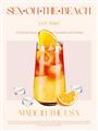 Picture of Sex on the Beach Drink _GroupedProduct_Rectangle_Portrait_Unframed_Print_Only_